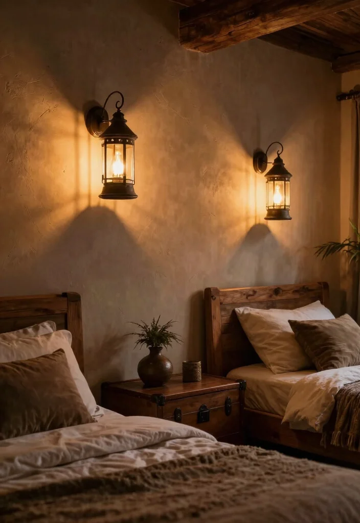 17 Bedroom Wall Sconces Bedside Lighting Ideas Cozy Modern Glow - 11. Lantern Style Sconces 1
