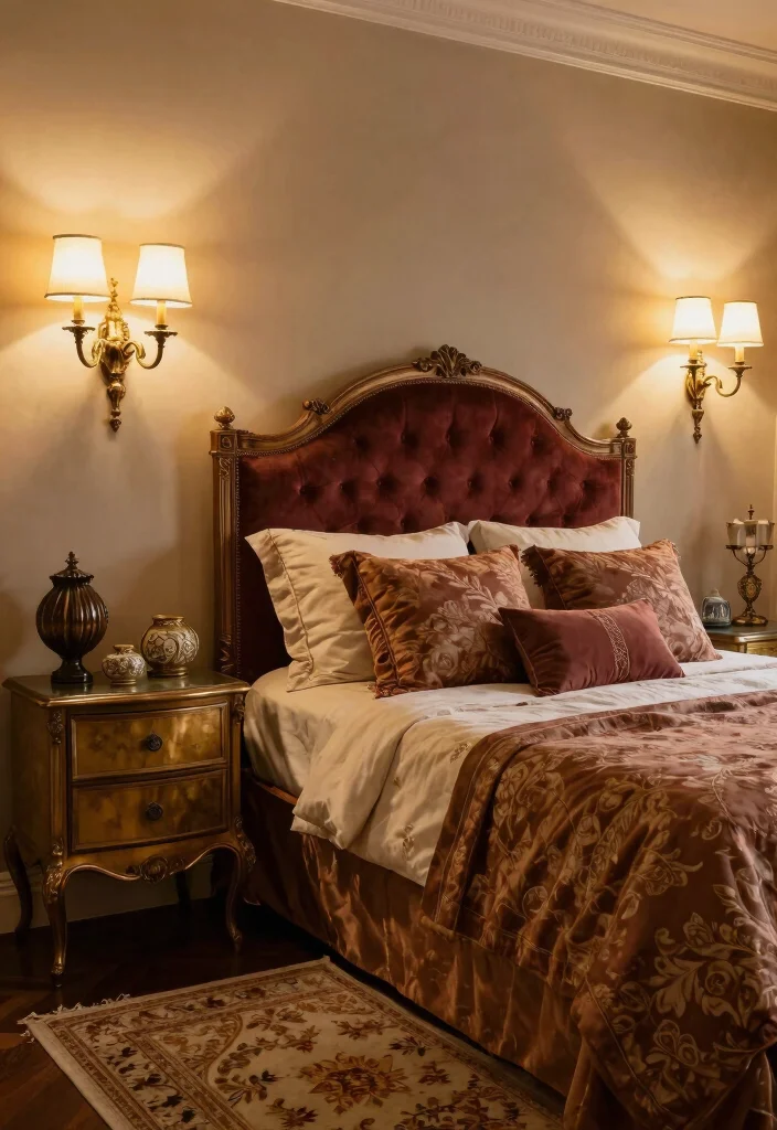 17 Bedroom Wall Sconces Bedside Lighting Ideas Cozy Modern Glow - 13. Antique Brass Sconces 1