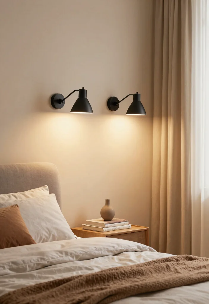 17 Bedroom Wall Sconces Bedside Lighting Ideas Cozy Modern Glow - 5. Wall-Mounted Swing Arm Sconces 1
