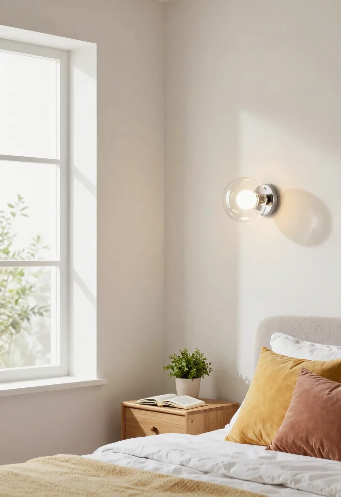 17 Bedroom Wall Sconces Bedside Lighting Ideas Cozy Modern Glow - 7. Glass Globe Sconces 1