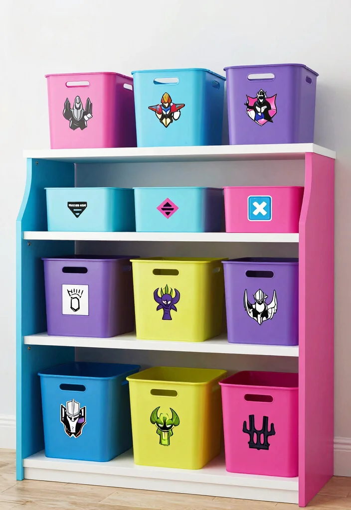 17 Fortnite Bedroom Ideas for Boys Bold Gamer Style - 11. Creative Storage Solutions 1