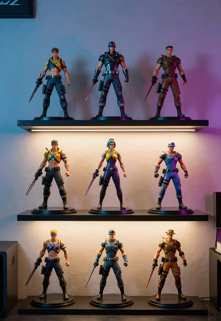 17 Fortnite Bedroom Ideas for Boys Bold Gamer Style - 16. Fun Fortnite Collections 1