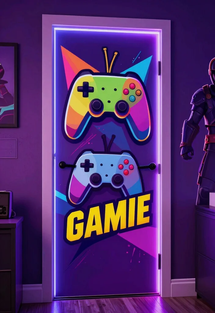 17 Fortnite Bedroom Ideas for Boys Bold Gamer Style - 7. Personalized Gamer Tags 1