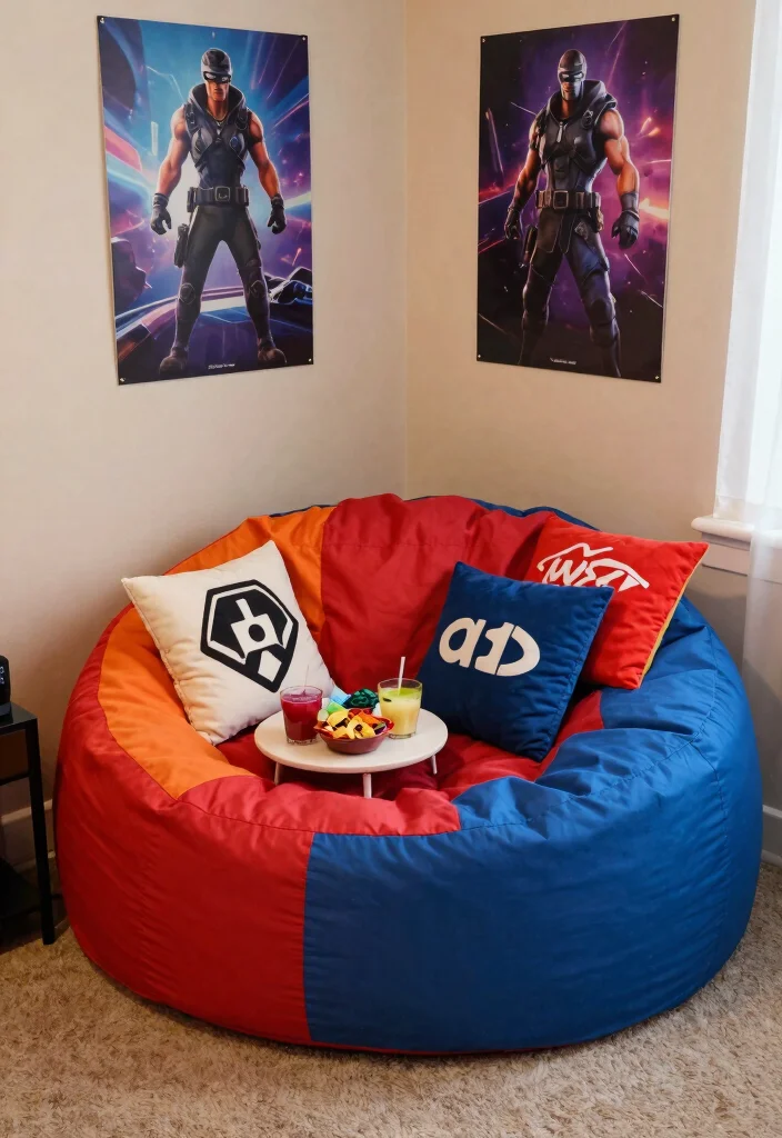 17 Fortnite Bedroom Ideas for Boys Bold Gamer Style - 8. Cozy Gaming Nook 1