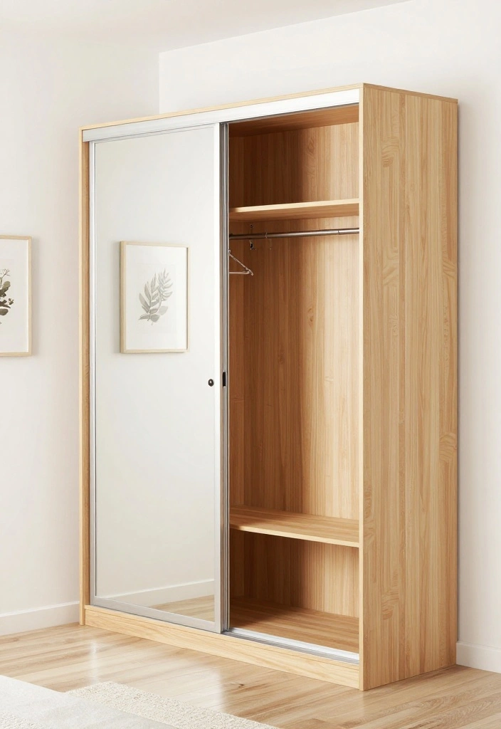 17 Modern Small Bedroom Ideas for Clean Space-Saving Looks - 10. Space-Saving Wardrobes 1