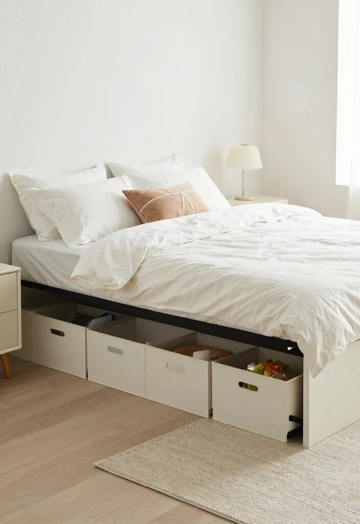 17 Modern Small Bedroom Ideas for Clean Space-Saving Looks - 4. Under-Bed Storage Solutions 1