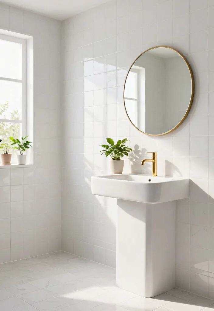 17 Pattern Tile Bathroom Ideas That Make A Statement - 11. Light and Airy White Tiles 1