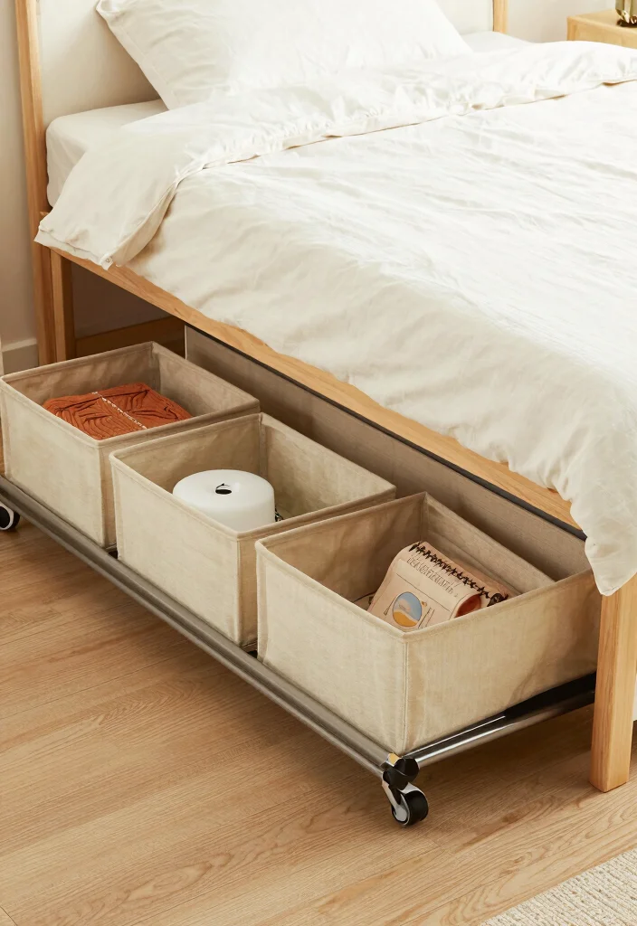 17 Very Small Bedroom Ideas for Couples: Cozy Smart Design - 10. Utilize Under-Bed Storage 1