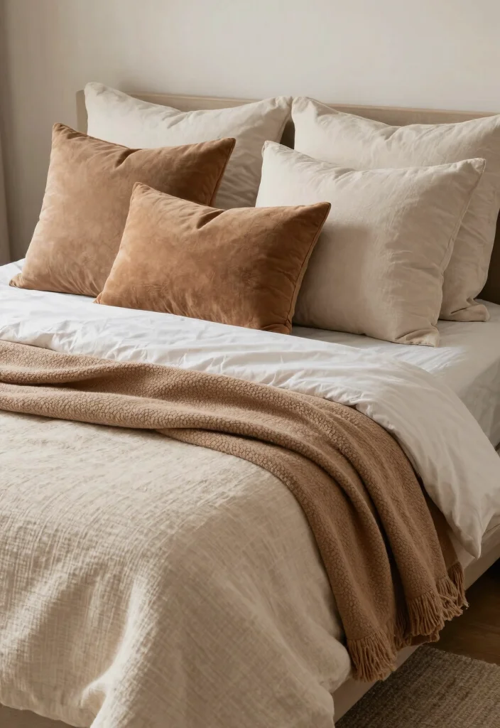 17 Very Small Bedroom Ideas for Couples: Cozy Smart Design - 5. Cozy Bedding and Textiles 1