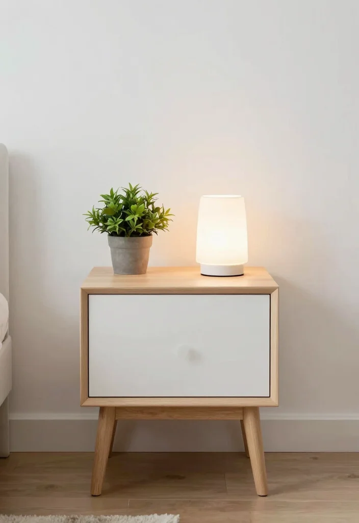 17 Very Small Bedroom Ideas for Couples: Cozy Smart Design - 8. Compact Nightstands 1