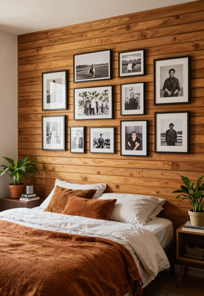 17 Wooden Slat Wall Bedroom Ideas: Warm Modern Texture - 15. Personal Touches 1