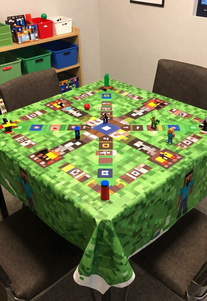 18 Cute Minecraft Bedroom Ideas: Fun Game-Inspired Rooms - 12. Personalized Game Boards 1