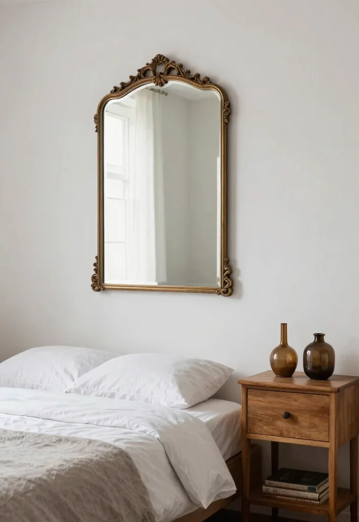 18 Modern Bedroom Wall Decor Ideas: Sleek Stylish Touch - 14. Vintage Finds as Decor 1