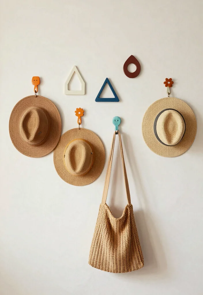 18 Sister Bedroom Ideas for Shared Rooms in Stylish Harmony - 15. Fun and Functional Wall Hooks 1