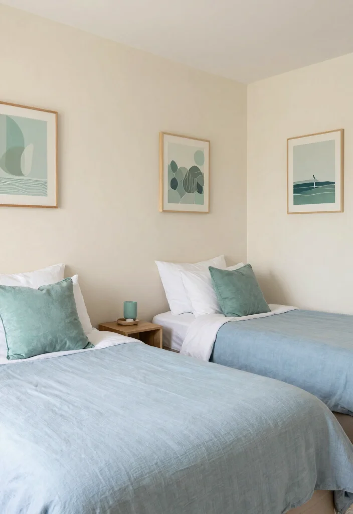 18 Sister Bedroom Ideas for Shared Rooms in Stylish Harmony - 8. Harmonious Color Palettes 1