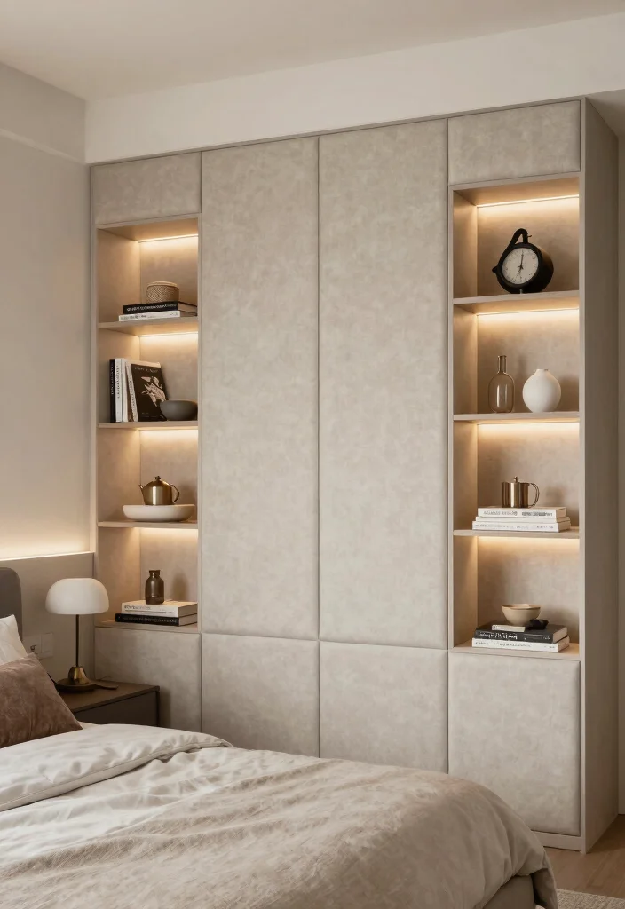 18 Upholstered Wall Panels Bedroom Ideas for a Luxe Cozy Finish - 11. Integrated Storage with Upholstered Panels 1