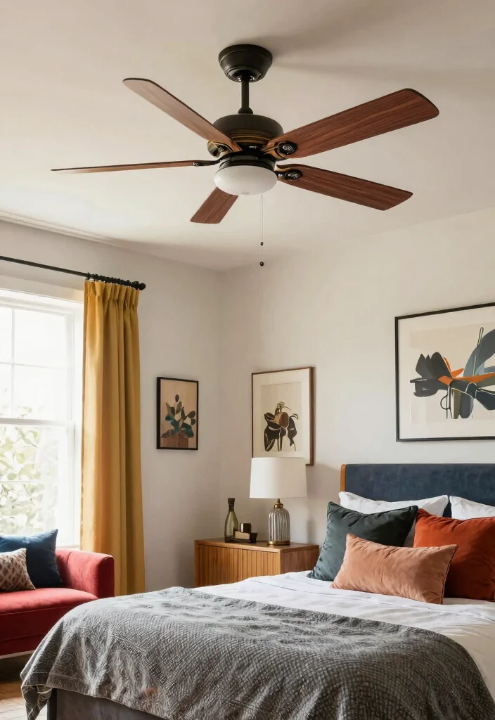 12 Bedroom Ceiling Fan Ideas That Cool the Room Without Making Noise - 12. Custom Ceiling Fans 1