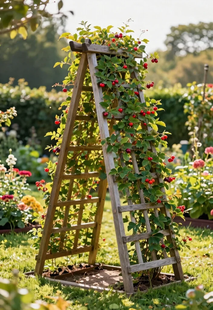 12 Berry Trellis Ideas That Support Heavy Fruit Without Sagging - 1. Classic A-Frame Trellis 1