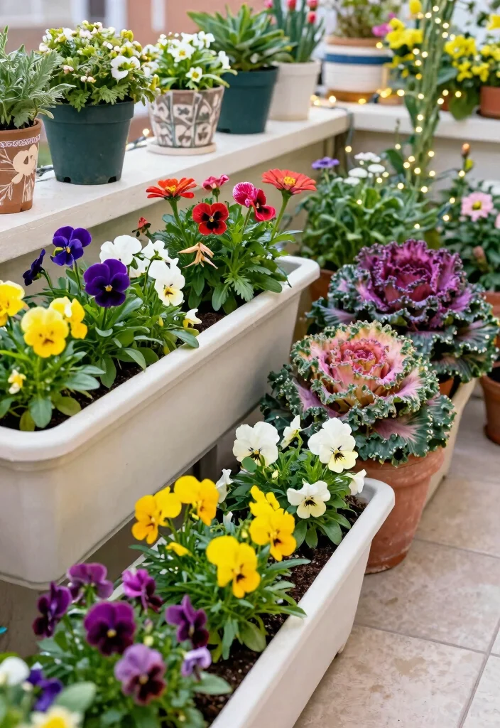 12 Long Planter Box Ideas That Fill Narrow Balcony Railings - 8. Seasonal Displays 1