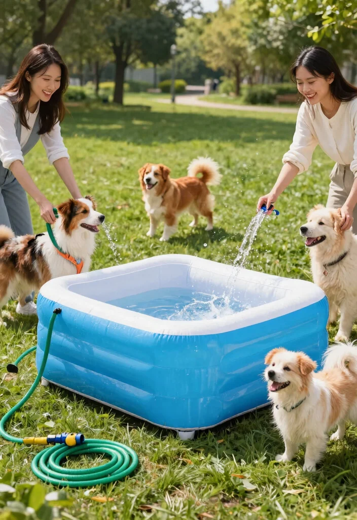 12 Outdoor Dog Washing Station Ideas That Keep the Mess Outside - 3. Portable Dog Wash Tub 1