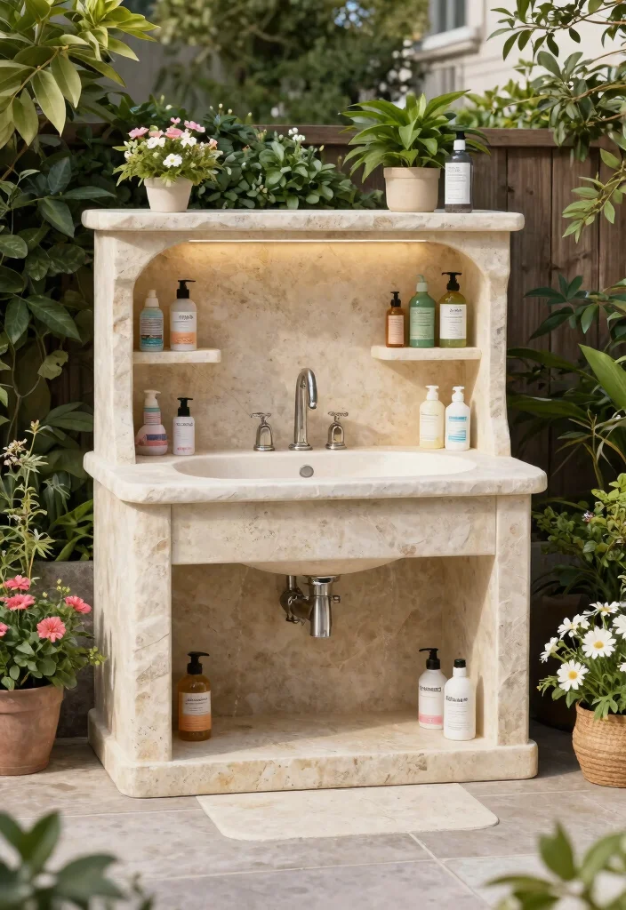 12 Outdoor Dog Washing Station Ideas That Keep the Mess Outside - 4. Custom Built-in Dog Wash Station 1