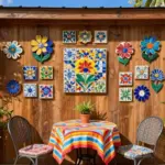 12 Patio Wall Decor Ideas That Withstand Rain and Sun Fade