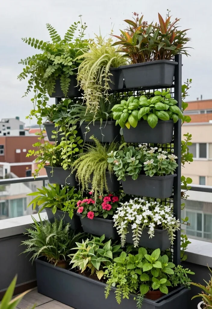 12 Rooftop Terrace Decor Concepts That Handle Wind and Full Sun - 3. Vertical Gardens 1