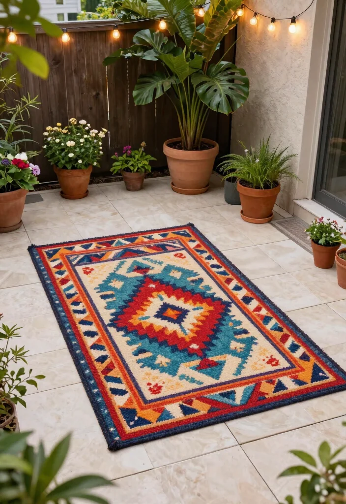 12 Small Deck Decorating Ideas That Make Tiny Spaces Feel Bigger - 4. Lush Flooring Options 1