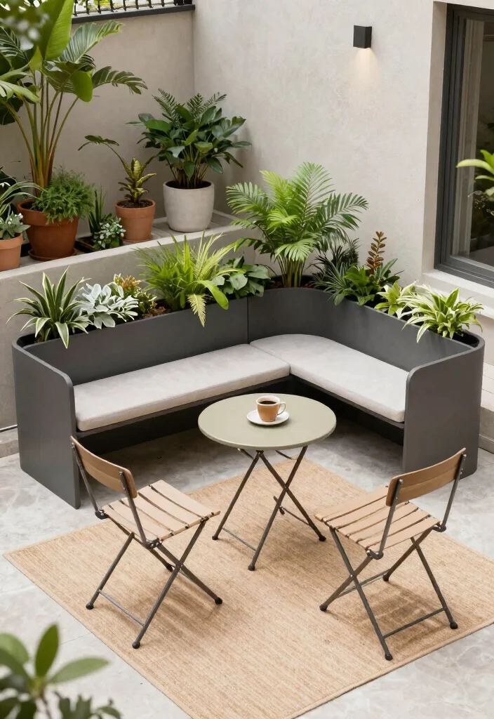 12 Small Patio Decor Ideas That Make a Tiny Space Feel Bigger - 2. Multi-functional Furniture 1
