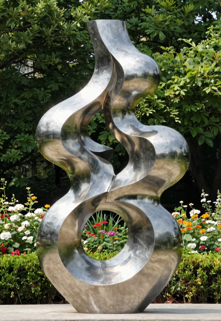 14 Outdoor Garden Statues That Don't Tip Over in Wind - 4. Heavy-Duty Metal Sculptures 1