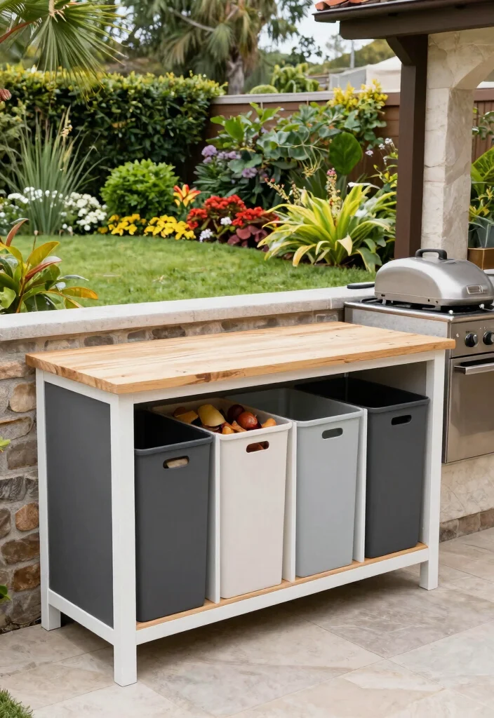 14 Outdoor Kitchen Patio Concepts That Work Without Running Gas Lines - 13. Composting Stations 1