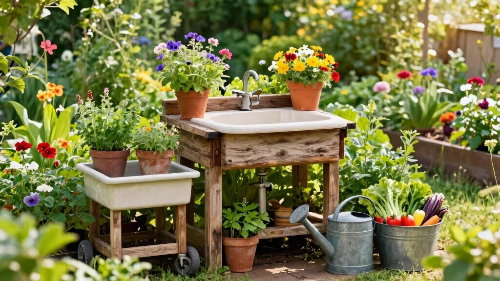 14 Outdoor Sink Ideas That Run Without Plumbing a Water Line