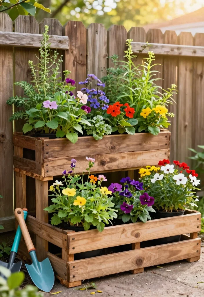 14 Portable Garden Beds That Move With You and Don't Need Assembly - 11. Vertical Pallet Gardens 1