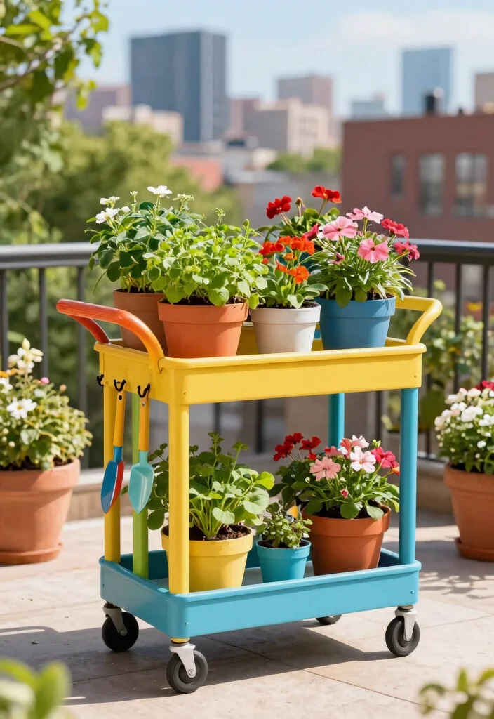 14 Portable Garden Beds That Move With You and Don't Need Assembly - 3. Mobile Garden Trolleys 1