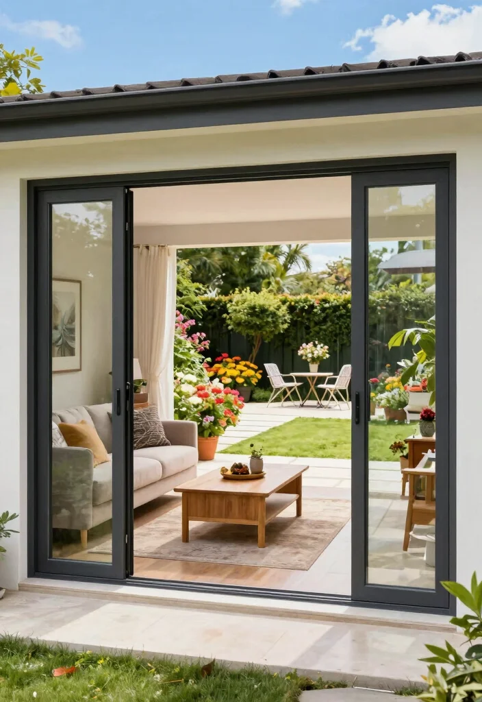14 Sliding French Doors Patio Ideas That Maximize Natural Light - 1. Bi-Fold Sliding French Doors for Maximum Impact 1