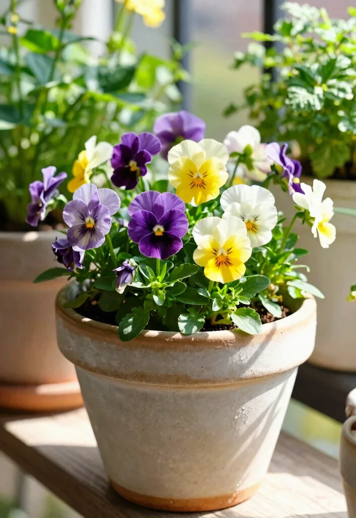 14 Spring Planter Ideas That Bloom Before Everything Else - 1. Cheerful Pansy Party 1
