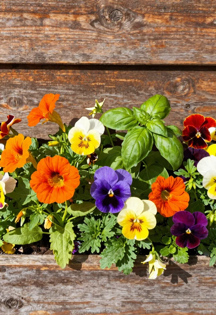 14 Spring Planter Ideas That Bloom Before Everything Else - 10. Edible Flower Planters 1