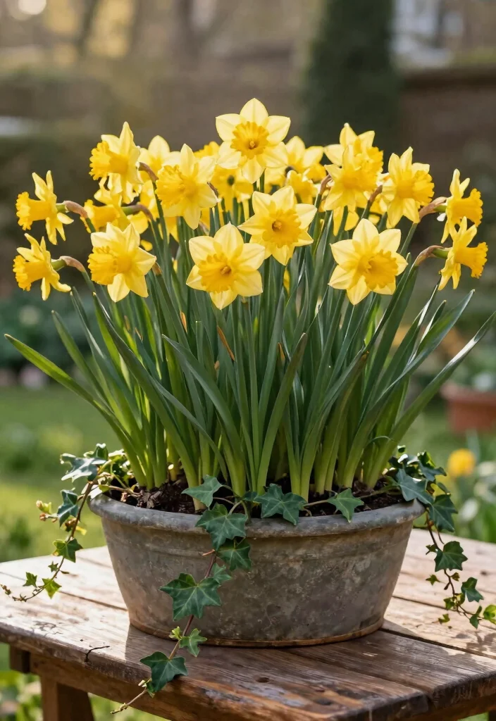14 Spring Planter Ideas That Bloom Before Everything Else - 2. Daffodil Delight 1