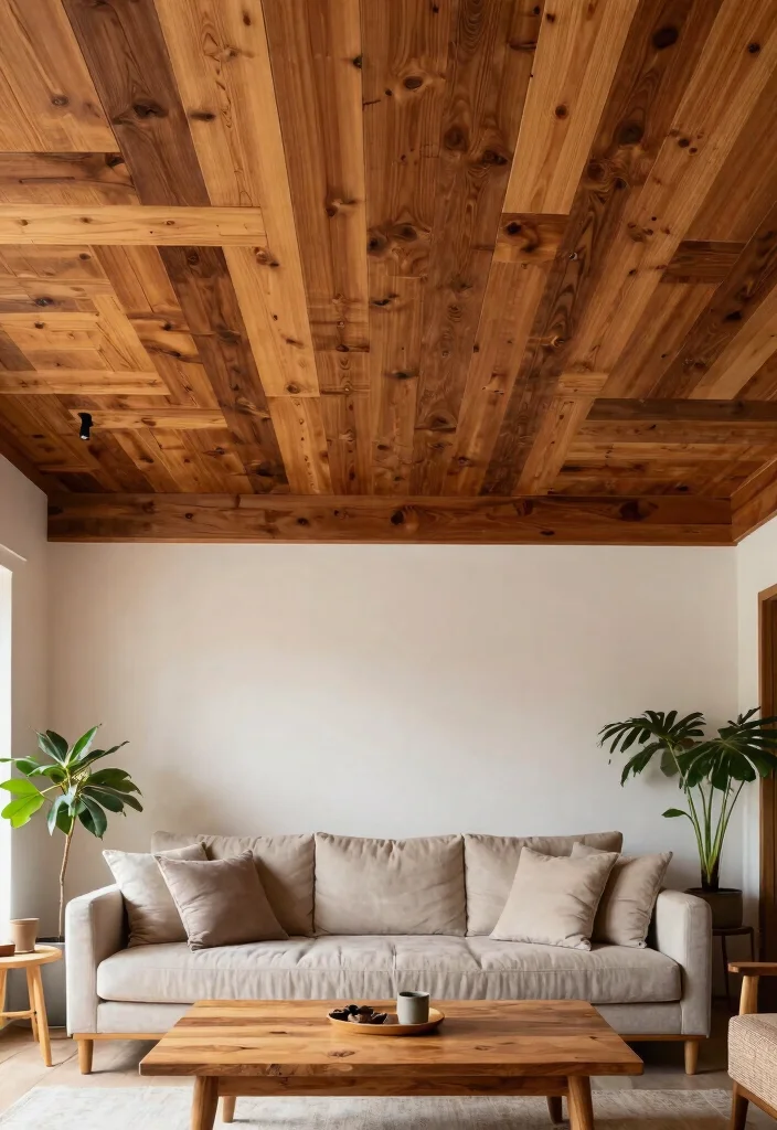 14 Wood Plank Ceiling Ideas That Hide Popcorn Without Major Demo - 11. Cedar Wood Planks for Natural Aroma 1