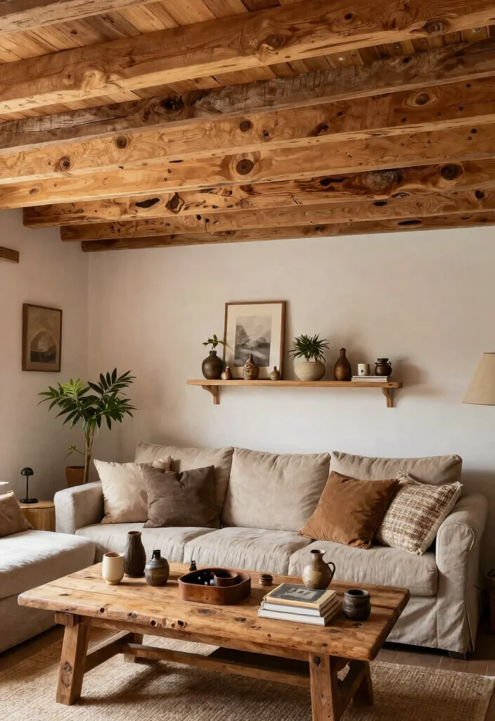 14 Wood Plank Ceiling Ideas That Hide Popcorn Without Major Demo - 8. Rustic Pallet Wood for Eco-Friendly Charm 1