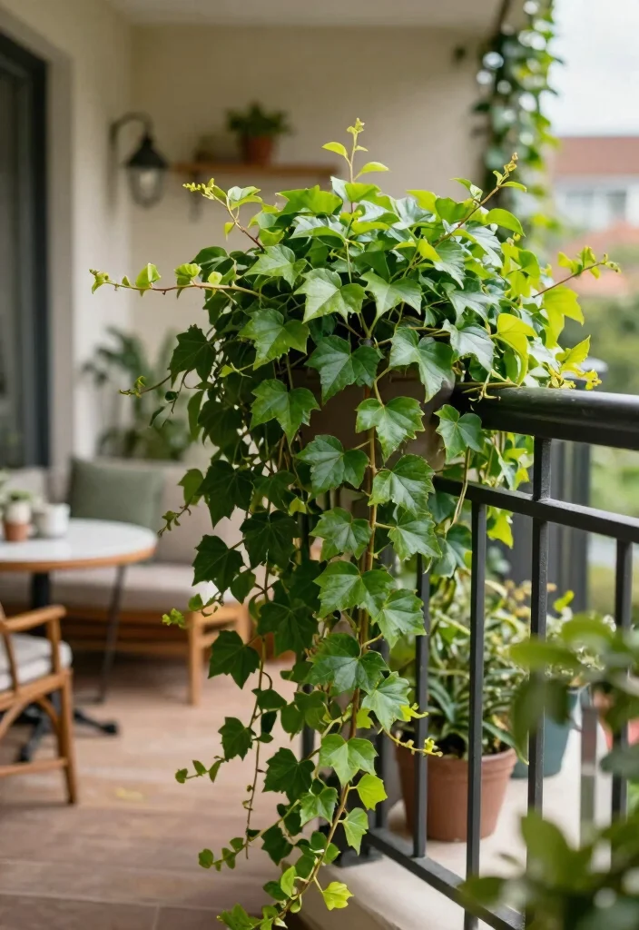 15 Balcony Plants Ideas That Thrive in Small Spaces and Low Light - 12. English Ivy – Classic Climber 1