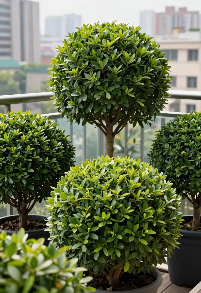 15 Balcony Plants Ideas That Thrive in Small Spaces and Low Light - 13. Boxwood – A Piccolo Hedge 1