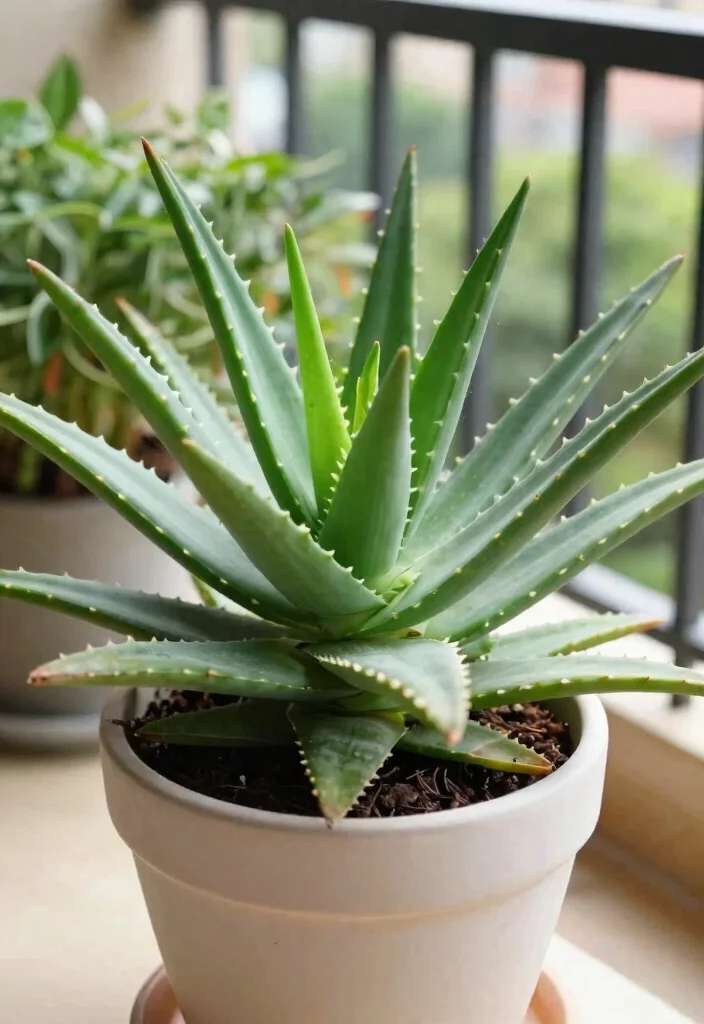 15 Balcony Plants Ideas That Thrive in Small Spaces and Low Light - 15. Aloe Vera – Healing and Hardy 1
