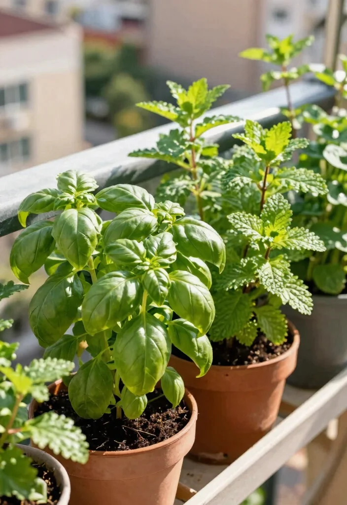 15 Balcony Plants Ideas That Thrive in Small Spaces and Low Light - 5. Herbs – Fresh and Fragrant 1