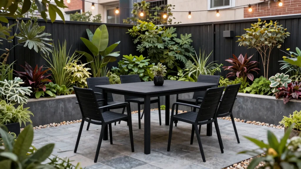 15 Black Outdoor Furniture Ideas That Don't Show Every Speck of Dust