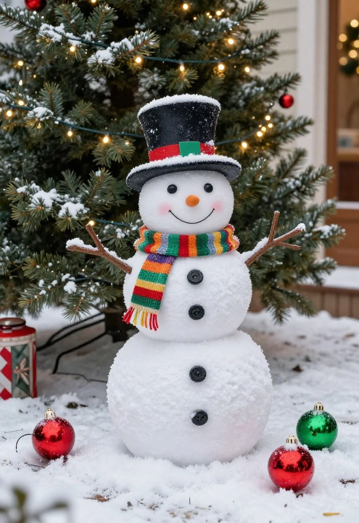 15 Decoraciones de Patio de Navidad Que Resisten Viento y Lluvia - 3. Resin Garden Statues 1
