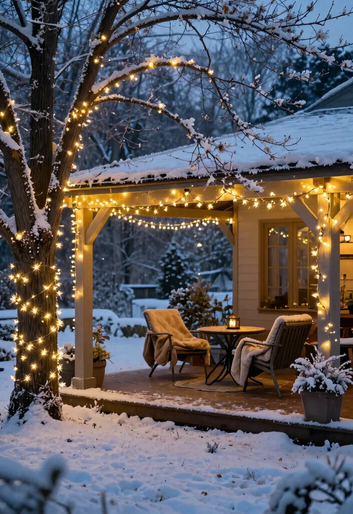 15 Decoraciones de Patio de Navidad Que Resisten Viento y Lluvia - 6. Frost-Resistant Garden Lights 1