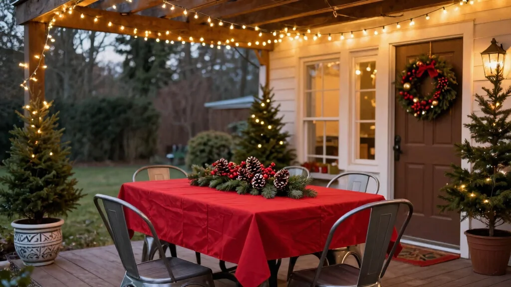 15 Decoraciones de Patio de Navidad Que Resisten Viento y Lluvia