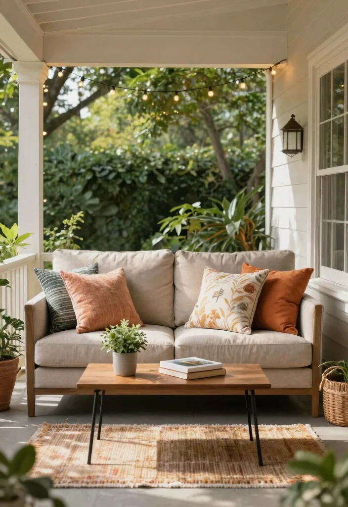 15 Front Porch Furniture Sets That Fit Small Porches Without Crowding - 3. Compact Loveseat for Cozy Conversations 1