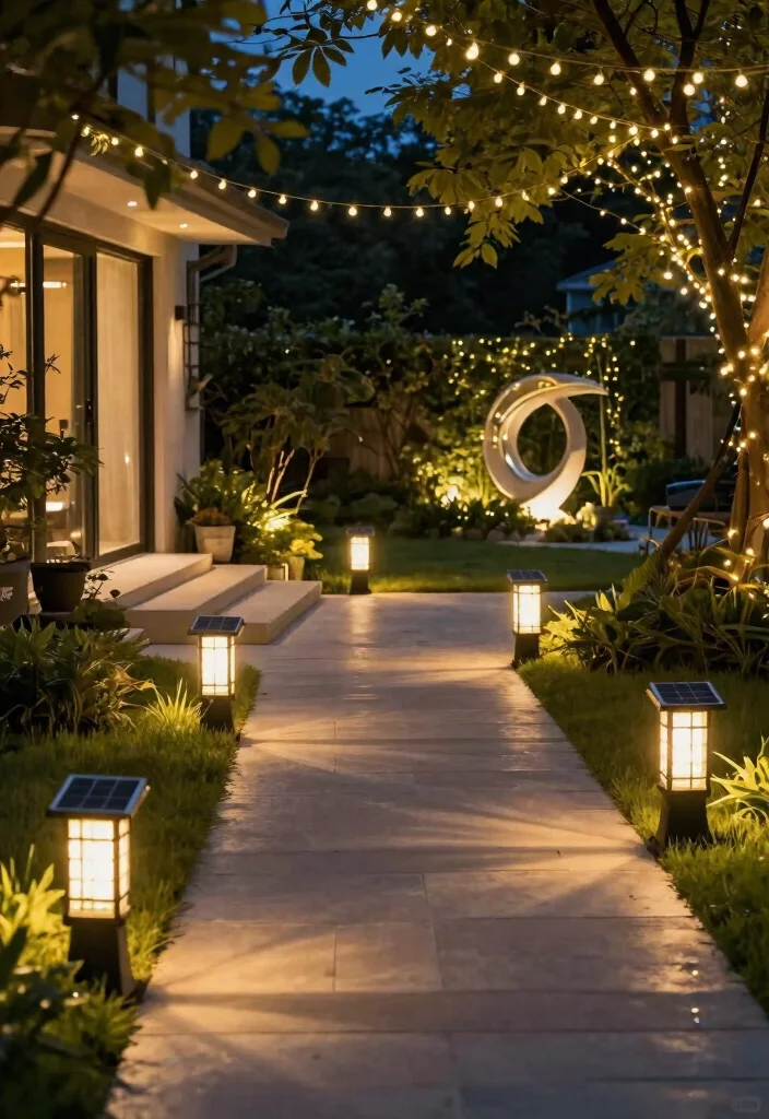 15 Front Yard Decor Ideas That Boost Curb Appeal Without a Full Makeover - 13. Eco-Friendly Lighting 1
